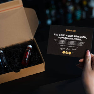 Quarantini Probierset: Black Gin & Red Gin (nur 100 Stück)