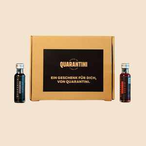 Quarantini Probierset: Black Gin & Red Gin (nur 100 Stück)
