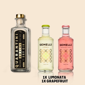 1x Dry Gin + 2x Gemellii Mischgetränke