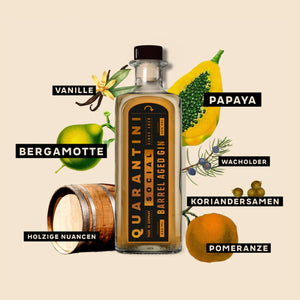 Quarantini Barrel Aged Gin 2025: 1 Jahr Holzfassreifung