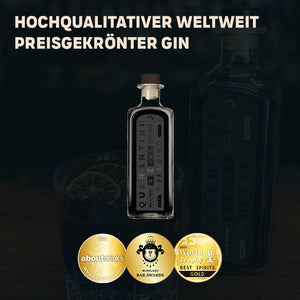 1x Black Gin + 2x Gemellii Mischgetränke