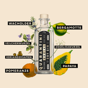 Quarantini Gin Tasting Set (mit 4 Minis) - Geburtstagsaktion