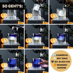 Quarantini Black Gin Geschenkset