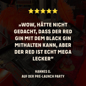 1x Red Gin + 2x Gemellii Mischgetränke