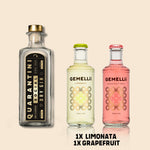 1x Dry Gin + 2x Gemellii Mischgetränke