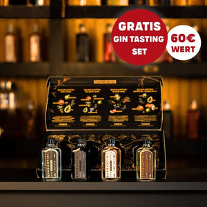 Black Gin Christmas Geschenkset (inkl. Christmas Rezeptbuch) + Gratis Gin-Tasting-Set